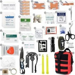 AJOTEQPT Survival Kit - Noodpakket - EHBO Kit - Outdoor Kit - EHBO-Kits - Survival Kits -Alwero winkel 550x550 184