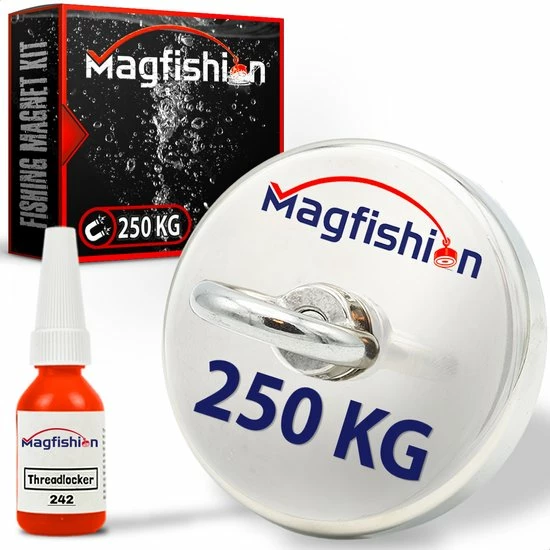 Magfishion Vismagneet - 250 KG Trekkracht - Magneetvissen - Borgmiddel - Magneet Vissen - Outdoor 3 Magfishion Vismagneet - 250 KG Trekkracht - Magneetvissen - Borgmiddel - Magneet Vissen - Outdoor