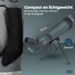 Zoomble® Spotting Scope PRO - 25x75 Zoom - 100 Mm Lens - Inclusief Statief, Telefoonhouder & Draagtas - HD BaK-4 Lens - Vogelspotten, Jagen, Outdoor & Natuur - Stevige Behuizing - Monokijker - Monoculair Verrekijker - Black Friday 2022 - Sinterklaas 15 Zoomble® Spotting Scope PRO - 25x75 Zoom - 100 Mm Lens - Inclusief Statief, Telefoonhouder & Draagtas - HD BaK-4 Lens - Vogelspotten, Jagen, Outdoor & Natuur - Stevige Behuizing - Monokijker - Monoculair Verrekijker - Black Friday 2022 - Sinterklaas -Alwero winkel 550x550 290
