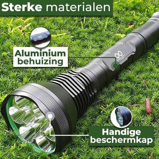 Ultra Krachtige Zaklamp - 10000 Lumen - 9 LED - Waterproof IP-54 - By Unlimited Products 5 Ultra Krachtige Zaklamp - 10000 Lumen - 9 LED - Waterproof IP-54 - By Unlimited Products - Image 3