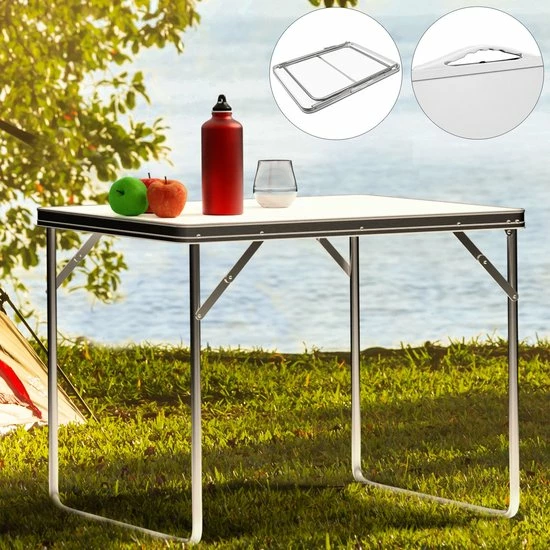 Merkloos Aluminium Inklapbare Tuintafel - Campingtafel - 80x60x68 Cm 10 Merkloos Aluminium Inklapbare Tuintafel - Campingtafel - 80x60x68 Cm - Image 8