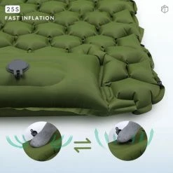 TK-wild Opblaasbare Slaapmatje - Opblaasmatras - Kampeermat - Ingebouwde Pomp - Hoofdkussen - 193x60x14cm / 28x11 - Groen - Camping - 1 Persoon 15 TK-wild Opblaasbare Slaapmatje - Opblaasmatras - Kampeermat - Ingebouwde Pomp - Hoofdkussen - 193x60x14cm / 28x11 - Groen - Camping - 1 Persoon -Alwero winkel 550x550 355