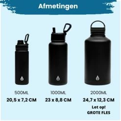 VANN Drinkfles 500 Ml Met Rietje Multifunctioneel - Waterfles Volwassenen - RVS Inclusief 3 Doppen - 24uur Koud/12 Uur Warm - Groen 17 VANN Drinkfles 500 Ml Met Rietje Multifunctioneel - Waterfles Volwassenen - RVS Inclusief 3 Doppen - 24uur Koud/12 Uur Warm - Groen -Alwero winkel 550x550 45