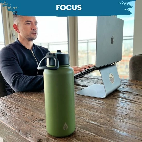 VANN Drinkfles 500 Ml Met Rietje Multifunctioneel - Waterfles Volwassenen - RVS Inclusief 3 Doppen - 24uur Koud/12 Uur Warm - Groen 12 VANN Drinkfles 500 Ml Met Rietje Multifunctioneel - Waterfles Volwassenen - RVS Inclusief 3 Doppen - 24uur Koud/12 Uur Warm - Groen - Image 10