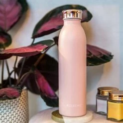Aquachic Thermosfles 500 ML - Drinkfles Lekvrij - Vacuum BPA-vrije Waterfles Voor Werk, Sport, Fitness, Yoga, Reizen, School, Volwassenen, Baby's En Kinderen - Roze Design - Nederlands Merk -Alwero winkel 550x550 554