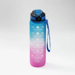 Sahara Sailor - Waterfles 1 Liter - Motivatie - Tijdsmarkering - Lekvrij - Blauw Roze -Alwero winkel 550x550 563