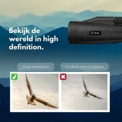 Tenify Monokijker + E-Book - 12x50 - Monoculair Verrekijker - Vogelkijker - Spotting Scope - Vogelspotten - Zwart -Alwero winkel 550x550 582