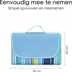 Merkloos Picknickkleed XL - Waterdicht – Plaid 150 X 200 Cm -Alwero winkel 550x551 8
