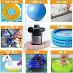 Strex Elektrische Luchtpomp - 250L/min - Elektrische Lucht Pomp - Opblaas Pomp - Elektrische Pomp Voor Zwembad - Lucht Bed Pomp -Alwero winkel 550x552 4