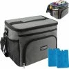 Rockerz Outdoor 4 Laags Geïsoleerde Koeltas - Incl 2 Koelelementen - 15 Liter - Lunchtas - Picknicktas - Capaciteit Voor 24x 33 Cl Blikken Of 12x 33 Cl Flesjes - Slijtvast En Duurzaam Materiaal - Waterdicht En Vuilafstotend - Kleur: Grijs - -Alwero winkel 550x556 5