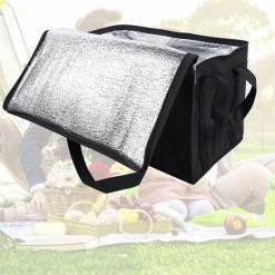 Buxibo - Ruime Koeltas 31 Liter - Compacte Coolerbag Met Rits & Hengsels - Zwart -Alwero winkel 550x577 6