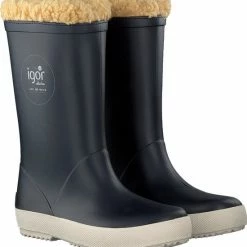 Igor - Regenlaarzen Voor Kinderen - Splash Nautico Borreguito - Marineblauw - Maat 26EU -Alwero winkel 550x578 8
