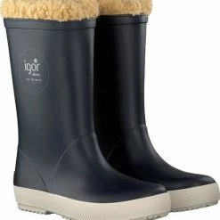 Igor - Regenlaarzen Voor Kinderen - Splash Nautico Borreguito - Marineblauw - Maat 26EU -Alwero winkel 550x578 9