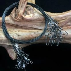 Fjord 10 Robuuste Rvs Onderlijnen - Hengelsport - Roofvis - 50 Cm - 75 Kg