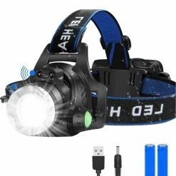 Xd Xtreme LED Hoofdlamp - 2000 Lumen - Draagbaar - Hardlopen - Klussen - Inclusief Oplaadbare Batterijen - Veilig Onderweg - Fietsen