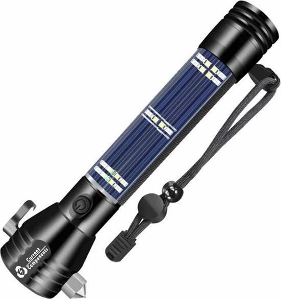 Current Components S2 Militaire Multifunctionele Zaklamp - XPE + SMD - Solar2 - Alarm - Hamer - Zwaailichten -compas - Veiligheidsmes - Magneet 3 Current Components S2 Militaire Multifunctionele Zaklamp - XPE + SMD - Solar2 - Alarm - Hamer - Zwaailichten -compas - Veiligheidsmes - Magneet