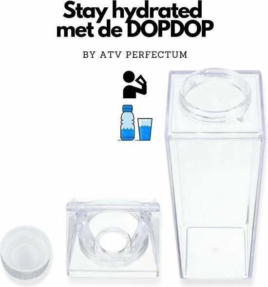 ATV PERFECTUM 2 X DOPDOP Transparante Drinkfles BUNDEL - Melkfles - Waterfles - Dop 5 ATV PERFECTUM 2 X DOPDOP Transparante Drinkfles BUNDEL - Melkfles - Waterfles - Dop - Image 3