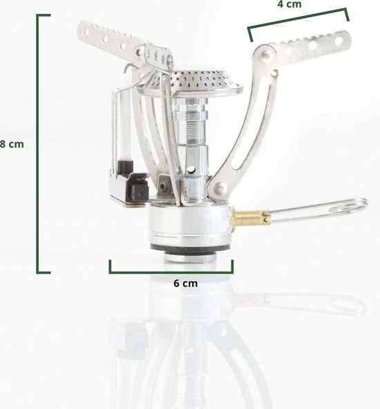 MacGyver Mini Gasbrander RVS - Kookbrander - 10 Cm - Elektronische Ontsteking - Gasregelaar 12 MacGyver Mini Gasbrander RVS - Kookbrander - 10 Cm - Elektronische Ontsteking - Gasregelaar - Image 10