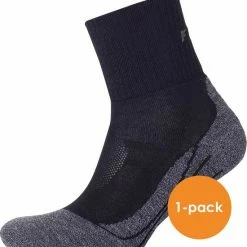 FALKE TK2 Explore Cool Short Wandelsokken Kort Zacht Thermisch Anti-blaar Antizweet Zonder Motief Met Elastische Boord Verkoelend Ademend Sneldrogend Zwart Heren Sportsokken - Maat 46-48 -Alwero winkel 550x594