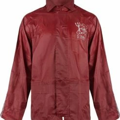 C-Line Regenpak Met Capuchon - Rood - Reflecterend - Nieuw Model - Kinder Maat 146/152 -Alwero winkel 550x595 3