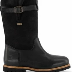 Travelin' Finland Dames - Wolgevoerde Leren Outdoorlaars - Waterdicht Laarzen - Zwart Leer - Maat 40