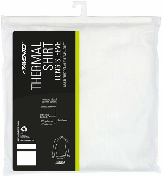 Avento Thermoshirt Kinderen - Wit - Maat 152 8 Avento Thermoshirt Kinderen - Wit - Maat 152 - Image 6