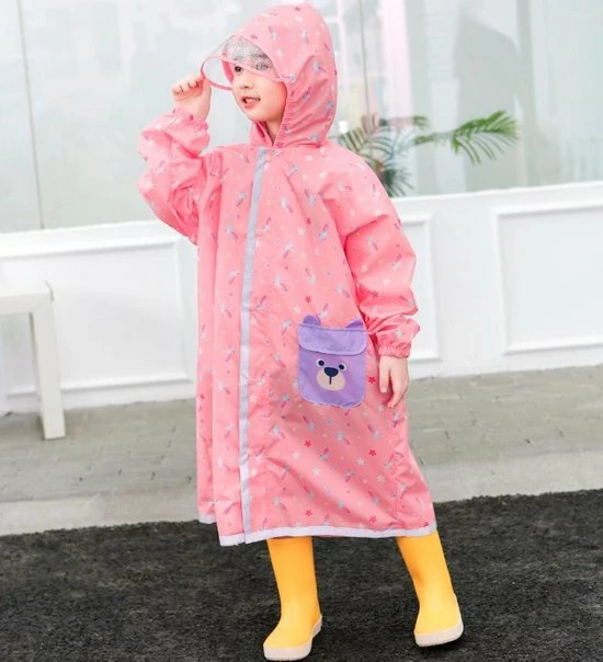 Merkloos Opvouwbare Regenjas Kind Meisjes Waterdicht - Regenponcho Kinderen - Regenpak Met Opbergzak / Schooltas Bescherming / Capuchon 116 / 125 XL 6 Jaar 7 Jaar 8 Jaar 9 Merkloos Opvouwbare Regenjas Kind Meisjes Waterdicht - Regenponcho Kinderen - Regenpak Met Opbergzak / Schooltas Bescherming / Capuchon 116 / 125 XL 6 Jaar 7 Jaar 8 Jaar - Image 7