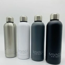 Savage Drinks SAVAGE Drinkfles - Thermosfles - Geïsoleerde Bidon - Zwart -Alwero winkel 550x605