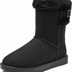 Gevavi Neva Zwart Gevoerde Laarzen Dames