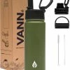 VANN Drinkfles 500 Ml Met Rietje Multifunctioneel - Waterfles Volwassenen - RVS Inclusief 3 Doppen - 24uur Koud/12 Uur Warm - Groen 2 VANN Drinkfles 500 Ml Met Rietje Multifunctioneel - Waterfles Volwassenen - RVS Inclusief 3 Doppen - 24uur Koud/12 Uur Warm - Groen -Alwero winkel 550x616 1