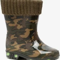 Mountain Peak Kinder Regenlaarzen Met Lichtjes - Groen - Maat 31