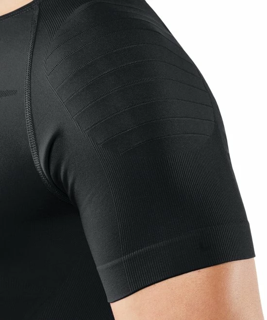 FALKE Warm Tight Fit Slim Fit Basislaag Top Met Korte Mouwen Sneldrogende Thermo Ademend Thermo-Ondergoed Zwart Heren Underwear - T-shirt - Maat L 5 FALKE Warm Tight Fit Slim Fit Basislaag Top Met Korte Mouwen Sneldrogende Thermo Ademend Thermo-Ondergoed Zwart Heren Underwear - T-shirt - Maat L - Image 3