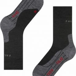 FALKE TK5 Wander Wandelsokken Mid-rise Zacht Thermisch Anti-blaar Antizweet Zonder Motief Met Elastische Boord Warm Admend Merinowol Grijs Heren Sportsokken - Maat 39-41 -Alwero winkel 550x667 6