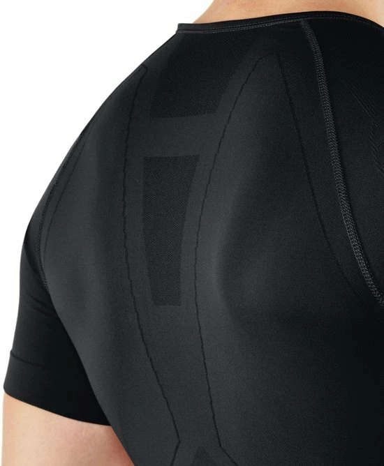 FALKE Warm Tight Fit Slim Fit Basislaag Top Met Korte Mouwen Sneldrogende Thermo Ademend Thermo-Ondergoed Zwart Heren Underwear - T-shirt - Maat L 6 FALKE Warm Tight Fit Slim Fit Basislaag Top Met Korte Mouwen Sneldrogende Thermo Ademend Thermo-Ondergoed Zwart Heren Underwear - T-shirt - Maat L - Image 4