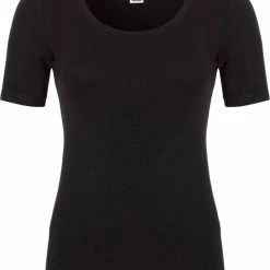 Ten Cate Thermo Women T-shirt - Dames Thermo T-shirt Korte Mouw - Zwart - Maat: M
