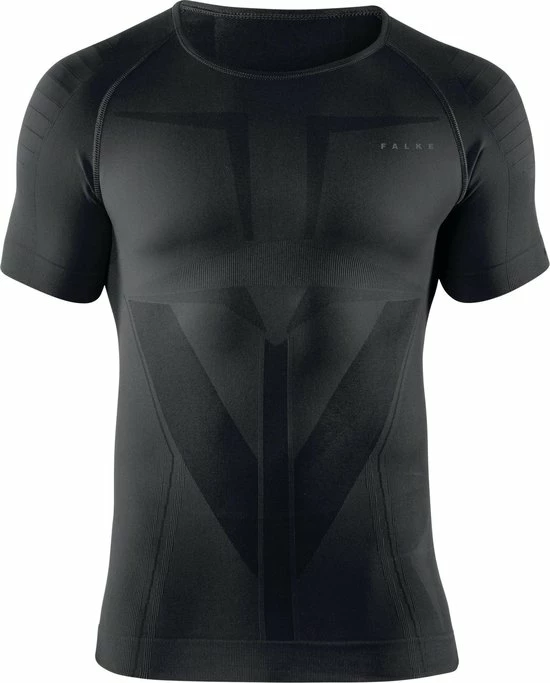 FALKE Warm Tight Fit Slim Fit Basislaag Top Met Korte Mouwen Sneldrogende Thermo Ademend Thermo-Ondergoed Zwart Heren Underwear - T-shirt - Maat L 4 FALKE Warm Tight Fit Slim Fit Basislaag Top Met Korte Mouwen Sneldrogende Thermo Ademend Thermo-Ondergoed Zwart Heren Underwear - T-shirt - Maat L - Image 2