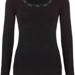 Ten Cate Dames Thermo Shirt Lange Mouw - Kant - XL - Zwart