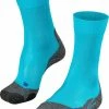 FALKE TK2 Explore Cool Wandelsokken Mid-rise Zacht Thermisch Anti-blaar Antizweet Zonder Motief Met Elastische Boord Verkoelend Duurzaam Ademend Sneldrogend Blauw Dames Sportsokken - Maat 37-38