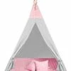 Merkloos Grote Tipi Canvas Tent Met Vloermat Katoen - Roze 115 X 115 X 180 Cm - Kinderen Geschikt Voor Binnen En Buiten - Idian 1 Merkloos Grote Tipi Canvas Tent Met Vloermat Katoen - Roze 115 X 115 X 180 Cm - Kinderen Geschikt Voor Binnen En Buiten - Idian -Alwero winkel 550x723 2