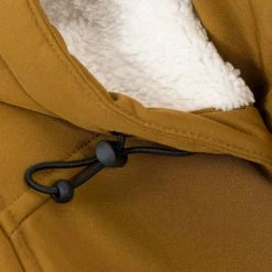 BJØRNSON Signe Softshell Winterjas Parka Dames - Teddy - Maat 38 - Tapenade -Alwero winkel 550x732 7