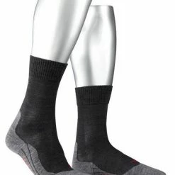 FALKE TK5 Wander Wandelsokken Mid-rise Zacht Thermisch Anti-blaar Antizweet Zonder Motief Met Elastische Boord Warm Admend Merinowol Grijs Heren Sportsokken - Maat 39-41 -Alwero winkel 550x733 60