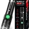 Aukelly LED-zaklamp Krachtige Zaklamp Oplaadbare Zaklamp Krachtige Zaklamp 1000 Lumen, 4 Standen, Zoombaar, USB Oplaadbare LED-zaklamp, Ingebouwde 18650-batterij [Energieklasse A+++] -Alwero winkel 550x734 1