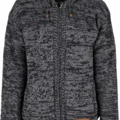 SHAKALOHA LIFE IS FOR LIVING Gebreid Wollen Vest Heren/Uni Met Voering - M Chamonix AntraGrey XL