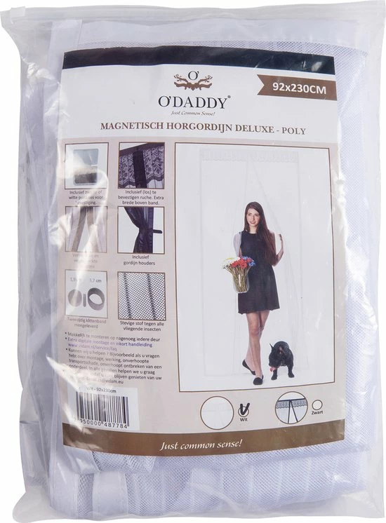 O'DADDY O’DADDY® Deurgordijn – Vliegengordijn Magnetisch Deluxe 92 X 230 Cm – Witte Hor – Dikke Gordijnstof 10 O'DADDY O’DADDY® Deurgordijn – Vliegengordijn Magnetisch Deluxe 92 X 230 Cm – Witte Hor – Dikke Gordijnstof - Image 8