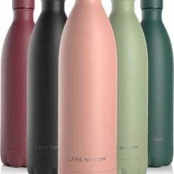 LARS NYSØM Roestvrijstalen Drinkfles 'Ivrig' 1000ml Nude