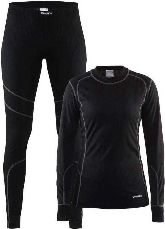 Craft Baselayer Set Thermoset Dames - Black/Granite - Maat XL 5 Craft Baselayer Set Thermoset Dames - Black/Granite - Maat XL - Image 3