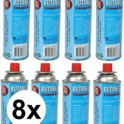 All Ride 8x Kookstel Gasflessen Butaan Gas - 8 Stuks A 227 Gram - Gasbus Navulling
