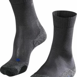 FALKE TK2 Explore Cool Wandelsokken Mid-rise Zacht Thermisch Anti-blaar Antizweet Zonder Motief Met Elastische Boord Verkoelend Duurzaam Ademend Sneldrogend Grijs Dames Sportsokken - Maat 39-40