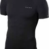 FALKE Warm Tight Fit Slim Fit Basislaag Top Met Korte Mouwen Sneldrogende Thermo Ademend Thermo-Ondergoed Zwart Heren Underwear - T-shirt - Maat L