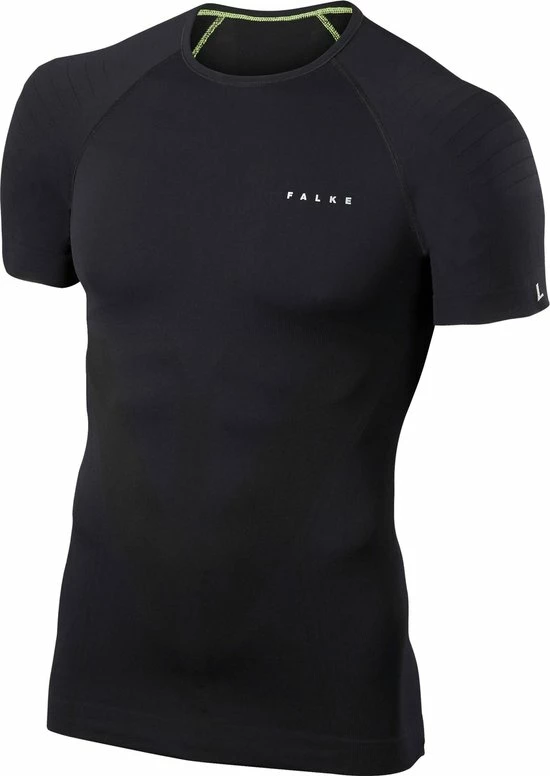 FALKE Warm Tight Fit Slim Fit Basislaag Top Met Korte Mouwen Sneldrogende Thermo Ademend Thermo-Ondergoed Zwart Heren Underwear - T-shirt - Maat L 3 FALKE Warm Tight Fit Slim Fit Basislaag Top Met Korte Mouwen Sneldrogende Thermo Ademend Thermo-Ondergoed Zwart Heren Underwear - T-shirt - Maat L